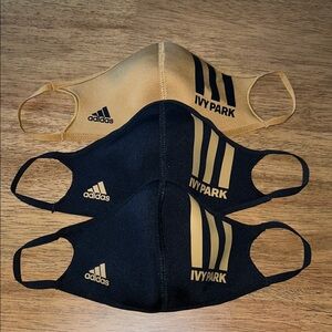 Adidas Ivy Park Black and Tan Face Masks Trio
